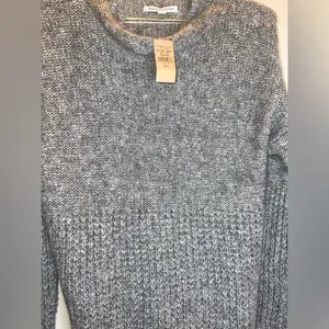 American Eagle Gray Marled Knit Sweater NWT Size‎ Small thumbnail 3
