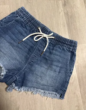 Kendall + Kylie denim jogger shorts thumbnail 2