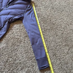 Athleta Inlet Jacket Purple Down Hybrid Zip Coat Size Small Missing Hood thumbnail 4