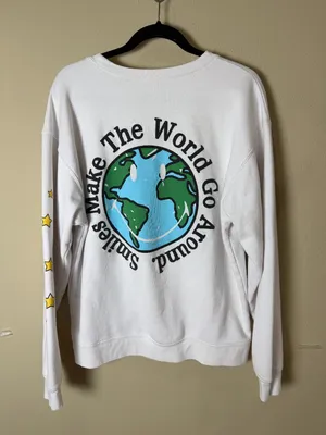 Smiley Originals It's A Good Day Whimsy Graphic Crew Neck Sweatshirt Size Medium thumbnail 5