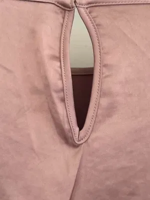EXPRESS SILKY MAUVE LONG SLEEVE BLOUSE SMALL thumbnail 4