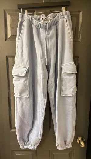 Abercrombie Cargo Joggers High-Waisted sweatpants L thumbnail 1