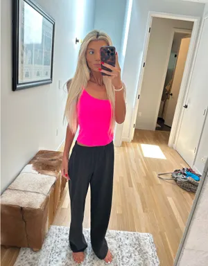 Danielle Guizio Neon Pink Tank Top thumbnail 3