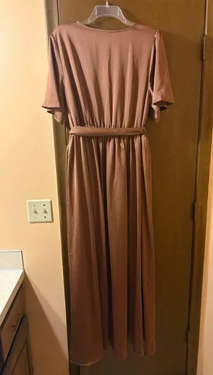 Baltic Born Sicily Satin Wrap Maxi Dress thumbnail 4