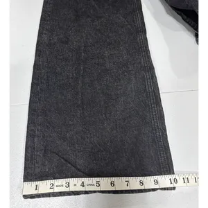 Zara Jeans Wide Leg High Rise Womens 4 Black Denim Pants Grunge Streetwear thumbnail 10