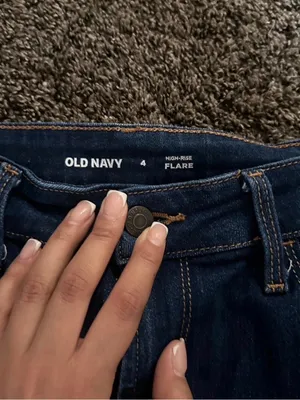 Old Navy High-Rise Flare Jeans Size 4 0389 thumbnail 2