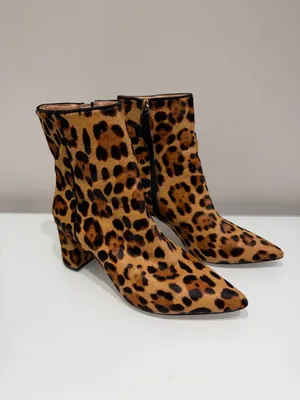 J. Crew Sadie Leopard Booties Size 7 thumbnail 5