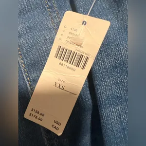 Pilcro Anthropologie‎ $158 The Madi Front Slit Denim Strapless Dress Western Y2K thumbnail 8