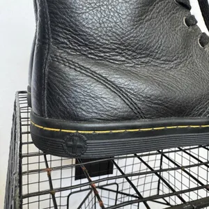 Dr. Martens Stratford Black Leather Floral Fold Down Boots Women’s 8 EU 39 thumbnail 8