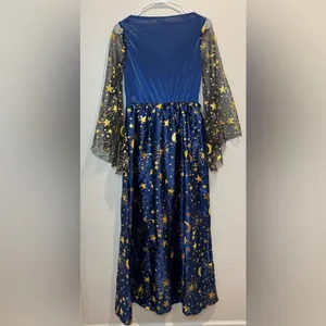 Target Adult Navy Moonlight Witch Halloween Costume WITHOUT‎ Hat Size S thumbnail 3