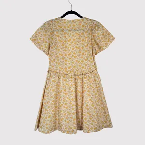 Madewell Womens Dress Yellow Fiore Mini Floral Ditsy V Neck Wrap A Line Boho XS thumbnail 3