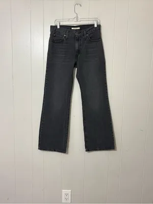 Levi’s 94 Baggy Bootcut Jeans Black Wash Size 28 Y2K thumbnail 6