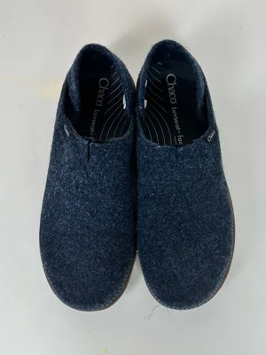 Chaco Revel Women’s 9.0 Navy Blue Felt Slip On Slippers LUVSEAT JCH108906 thumbnail 7