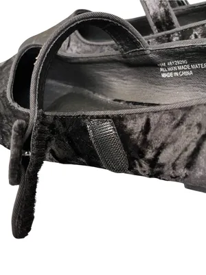 C Comfort Est 1946 Velvet Mary Jane Ballet Flats in Black thumbnail 4