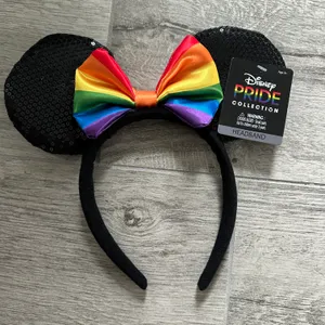 Disney Pride Sequined Mickey Mouse Ears Headband thumbnail 1