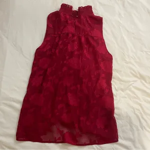 Loft S red top thumbnail 4