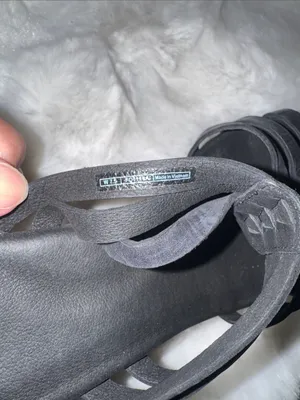UGG Black Multi-Strap Leather Slide Sandals thumbnail 8