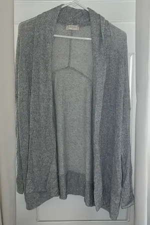 Altar’d State Gray Silver Cardigan Size M thumbnail 1