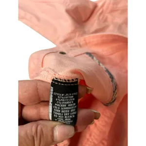 Sanctuary Motto Coral Pink Denim Jacket Size L thumbnail 9