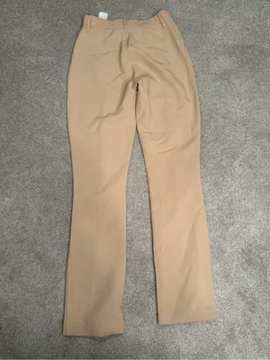Abercrombie & Fitch The Skinny Ultra High Rise Tan Split Hem Pants 27 4 Beige thumbnail 4