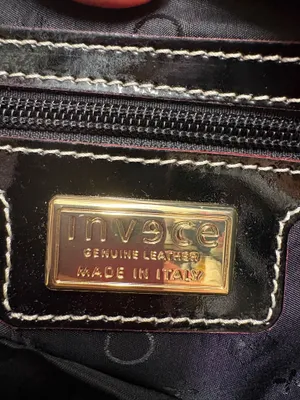 Invece Arcadia Black Patent Dome Handbag. Made in Italy thumbnail 6