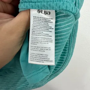 Lija Skort Women Large Teal Striped Athletic Tennis Golf‎ Skirt Side Pocket thumbnail 8