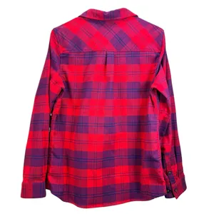LL Bean Whisper Lodge Red Plaid Flannel Button Up Shirt Pockets MEDIUM thumbnail 6
