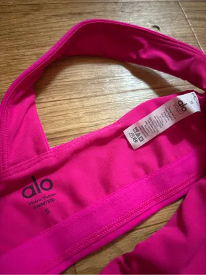 Alo Yoga Pink Sports Bra thumbnail 4