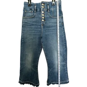 Marlene Corset Straight-Leg Cropped Jeans by Veronica Beard Size 27 thumbnail 6