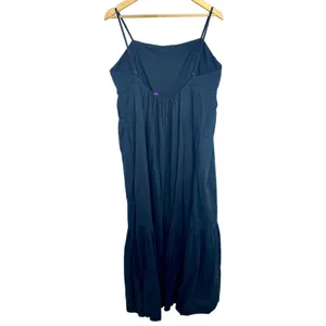 Abercrombie & Fitch Black Adjustable Strap Sleeveless Tiered Maxi Dress Women XL thumbnail 2