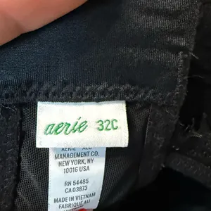 Aerie Black Lace Lightly Lined Bra Size 32 C thumbnail 3