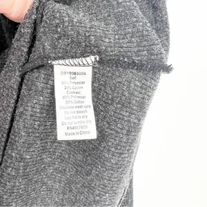Downeast Love Long Sleeve‎ Rib Knit Top Women's XL Gray Boho thumbnail 4