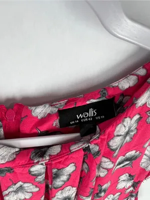 Wallis Fuchsia Floral Cap-Sleeve‎ Mini Dress thumbnail 3