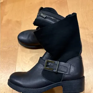 Aquatalia Leather Moto Boots black 7.5 thumbnail 3