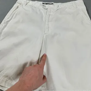 Vintage Abercrombie and Fitch Chino Shorts Womens 10 31W White High Rise Cotton thumbnail 8