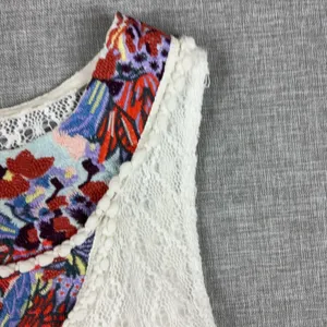 Akemi + Kin Tank Top Womens‎ S White Scoop Neck Lace Anthropologie Lined Boho thumbnail 5