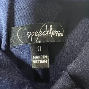 Speechless Navy Blue Halter‎ High Low Rhinestone Side Cutout Formal Dress Size 0 thumbnail 5