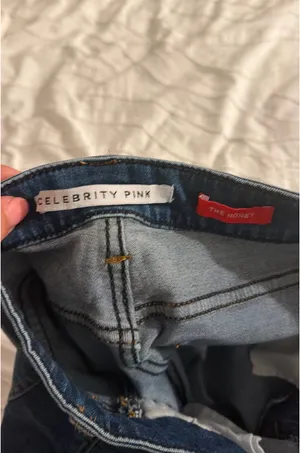 Dark blue denim shorts thumbnail 4
