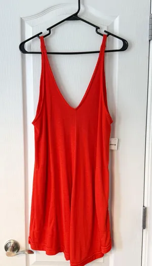 Free People Beach Dress Mini Red thumbnail 1