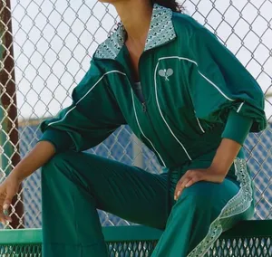 Anthropologie Daily Practice Sport Club Track Crop Jacket, Size XL thumbnail 4