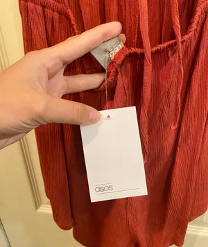 ASOS Linen Halter Neck Romper thumbnail 5