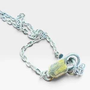 Dior Silver Tone Heart Pendant Pearl Charm Chain Necklace Love Logo Jewelry thumbnail 5