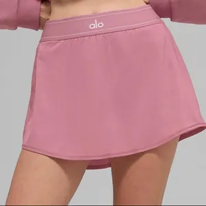 Alo Yoga Match Point Tennis Skirt Pink Wild Rose M thumbnail 1