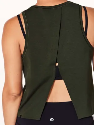 Lululemon Minimal Tank Dark Olive MEASUREMENTS thumbnail 2