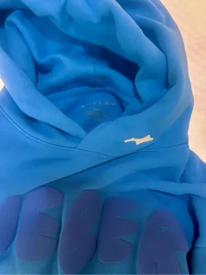 Coachella Exclusive Skylrk ‘BIEBER’ Hoodie - Blue, Sz Small thumbnail 2
