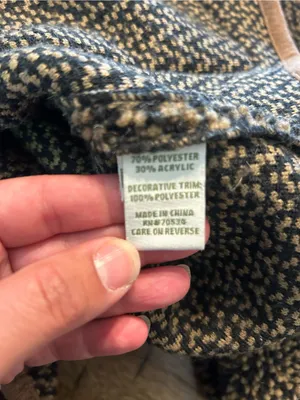 Orvis Tweed-Style Bouclé Jacket with Tan Trim XL thumbnail 6
