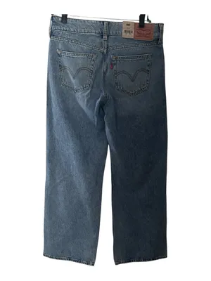 NWT Levi's 28 X 32 Superlow Loose Straight Leg Jeans Distressed V26 thumbnail 2