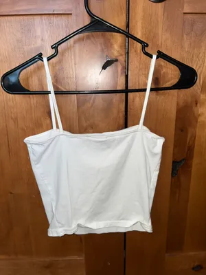H&M white cami tank top thumbnail 2