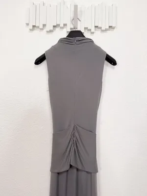 NIA Victoria Soft Silhouette Maxi Dress Grey Size Small thumbnail 9