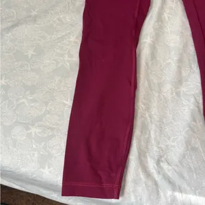 High-Waisted lululemon Burgundy Leggings thumbnail 3